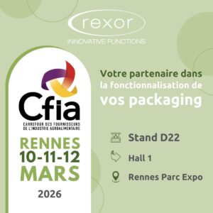 REXOR au CFIA Rennes 2026 : Film d’operculage et solutions haute barrière
